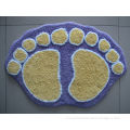 Living Room Rug Carpet Door Mat , Entrance Floor Mats With Foot Pattern